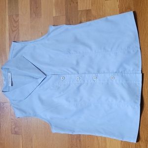 Calvin Klein Button Down Sleeveless Top